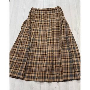 Vintage Pendleton wool plaid skirt women's size 8